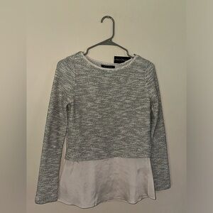 NWT White House Black Market Sweater (thin silver glitter)